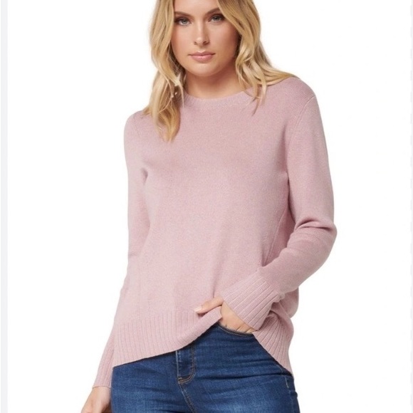 Ribbed Hem Sweater Pink - Picture 1 of 3